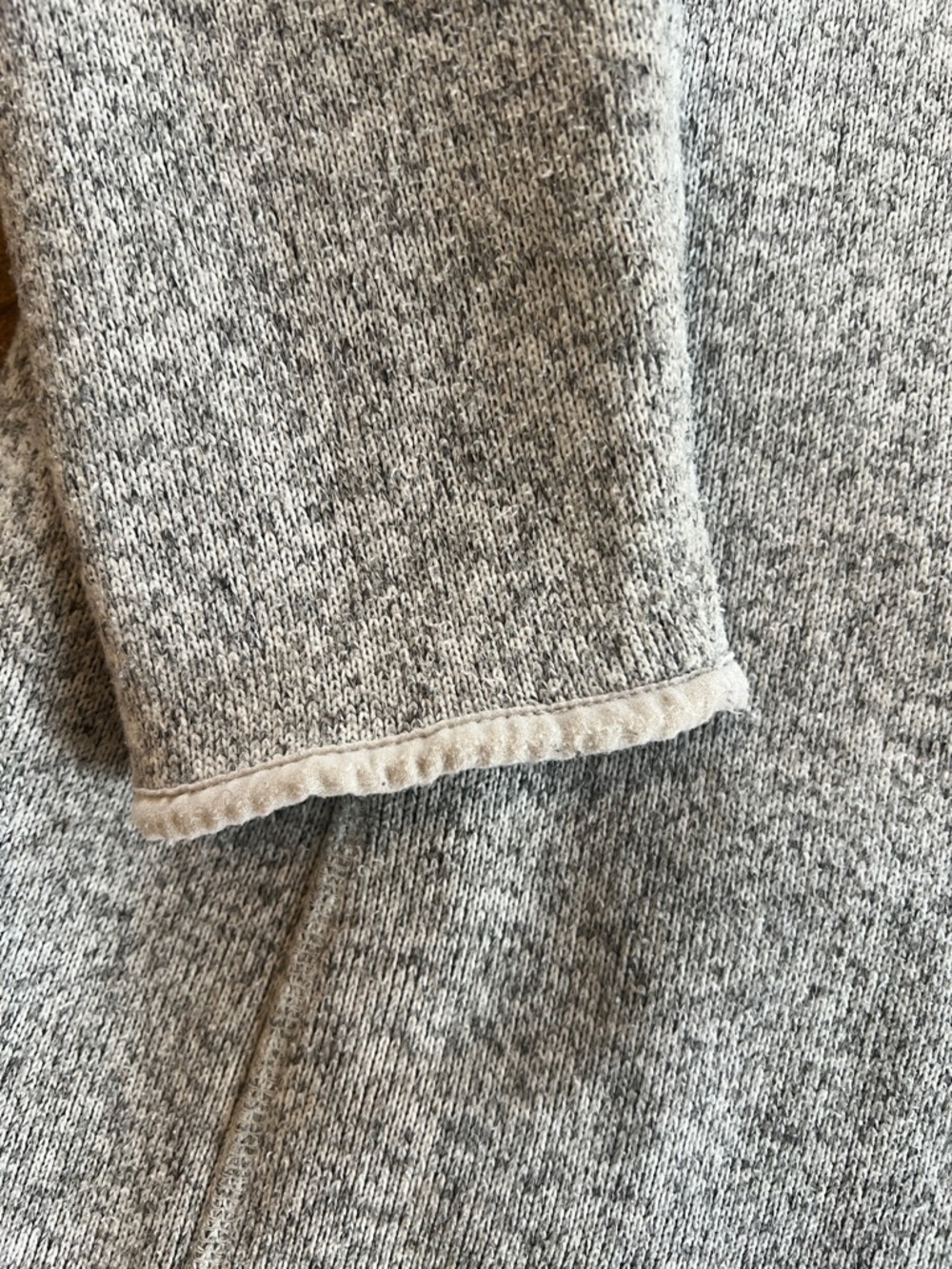 L.L.Bean Sweater Fleece Coat, Hood, Pockets, Zipper, Longer Fit, Grey, Sz M - Picture 8 of 13